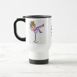 Travel Mugs - Girl in a Martini Glass, Lil Red
