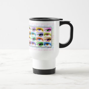 Travel Mugs - Pop Art Eyes