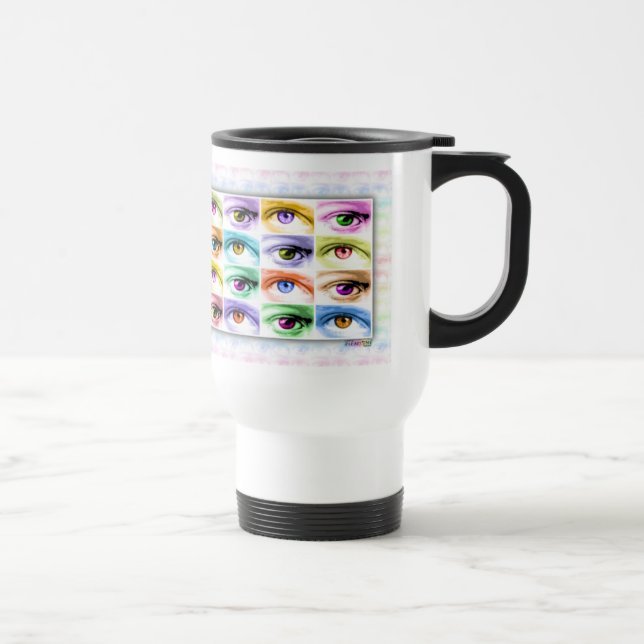 Travel Mugs - Pop Art Eyes (Right)