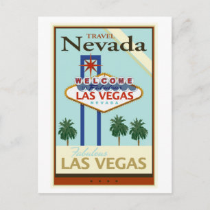 Travel Nevada Postcard
