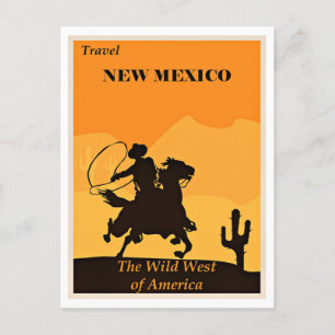Travel New Mexico, vintage, Postcard