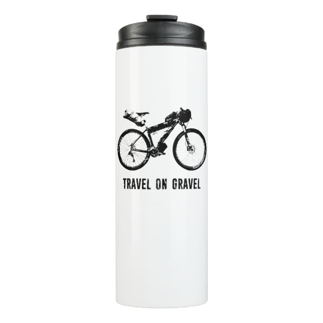 Travel On Gravel Bikepacking Thermal Tumbler (Front)
