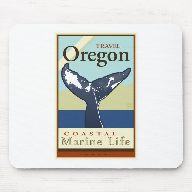 Travel Oregon Mouse Mat (Front)