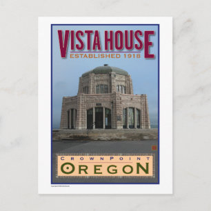 TRAVEL-Oregon-Vista House- Postcard
