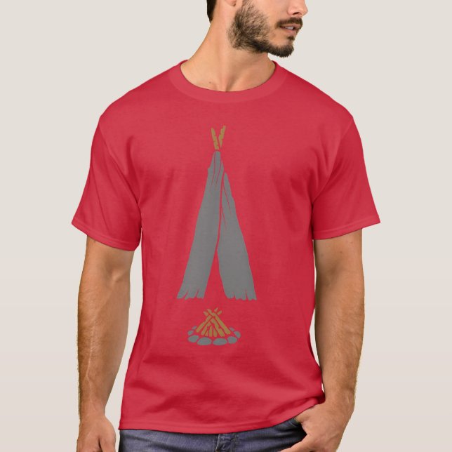 travel outr camping campfire friend T-Shirt (Front)