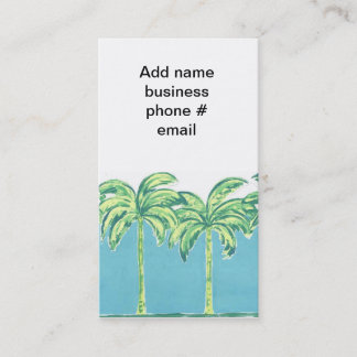 Travel Palm Trees Business Card