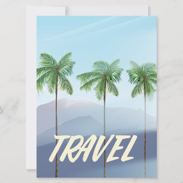 Travel Palms Invitation (Front)