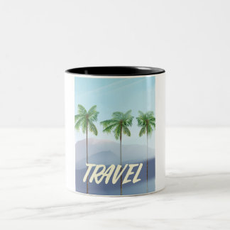 Travel Palms Two-Tone Coffee Mug