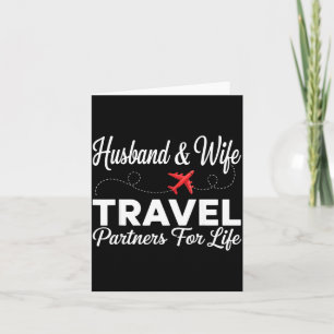 Travel Partners Engagement Fiancé Couple Husband Card