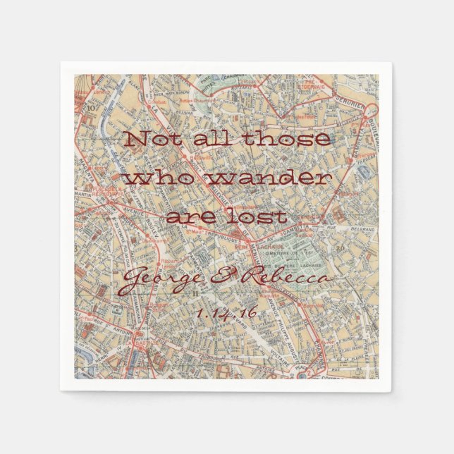 Travel Party Napkins (Front)