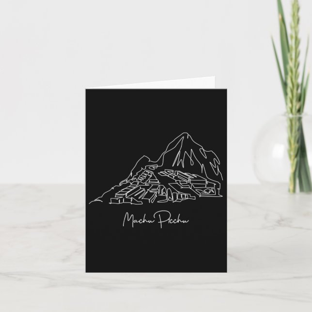 Travel Peru Lima Machu Picchu Cusco Family Vacatio Card (Front)