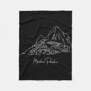 Travel Peru Lima Machu Picchu Cusco Family Vacatio Fleece Blanket
