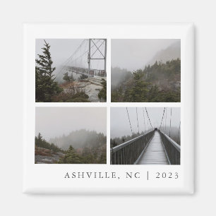 Travel Photo Collage Custom Vacation Keepsake Magnet