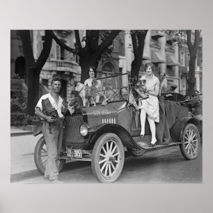 Travel Photographer, 1927. Vintage Photo Poster