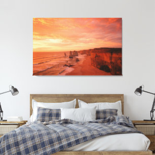 Travel Photography Decor with Sunset Beach Photo