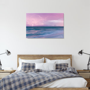 Travel Photography Decor with Sunset Beach Photo