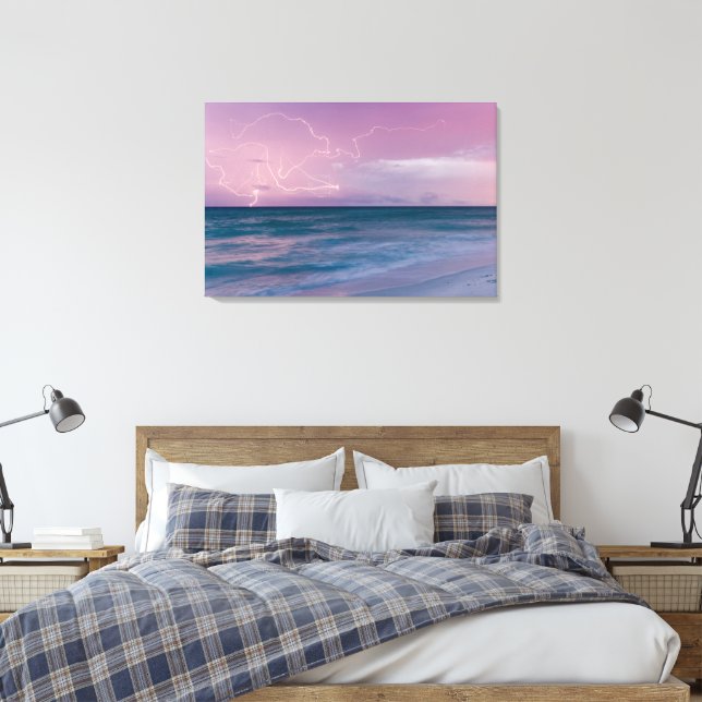 Travel Photography Decor with Sunset Beach Photo (Insitu(Bedroom))