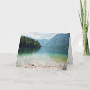 Travel Photography - Lake and Mountains - Slovenia Card