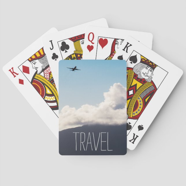 Travel Plane Playing Cards (Back)