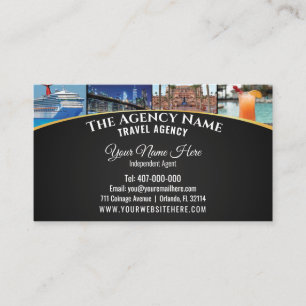 Travel Planner Agent Template Business Card