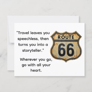 Travel postcard Route 66