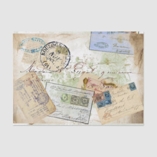 Travel Postcards Tissue Paper