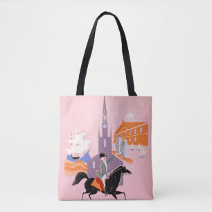 Travel Poster For Allegheny Airlines To Boston Tote Bag