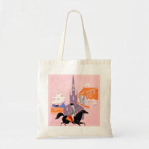 Travel Poster For Allegheny Airlines To Boston Tote Bag