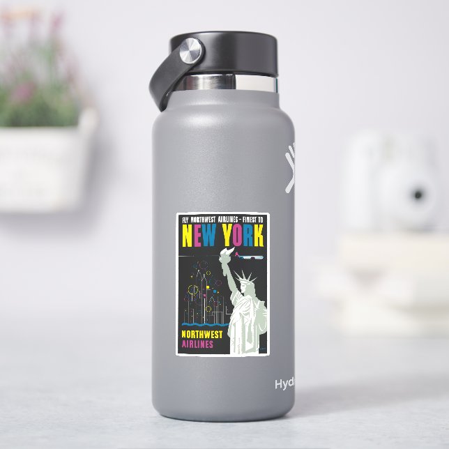 Travel Poster For Flying Northwest Airlines (HydroFlask)