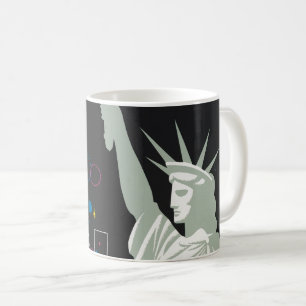 Travel Poster For Flying Northwest Airlines Coffee Mug