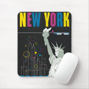 Travel Poster For Flying Northwest Airlines Mouse Mat