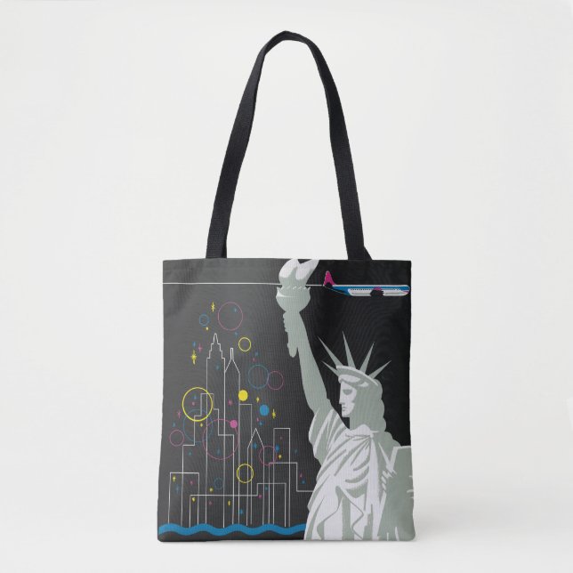 Travel Poster For Flying Northwest Airlines Tote Bag (Front)