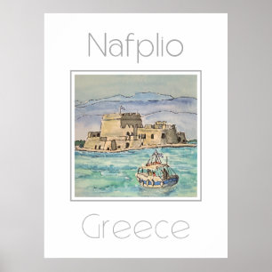 Travel poster for Nafplio Greece