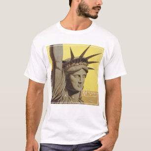 Travel Poster For New York, United Air Lines T-Shirt
