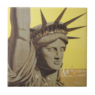 Travel Poster For New York, United Air Lines Tile