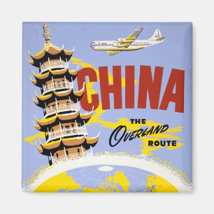 Travel Poster For Northwest Orient Airlines Magnet