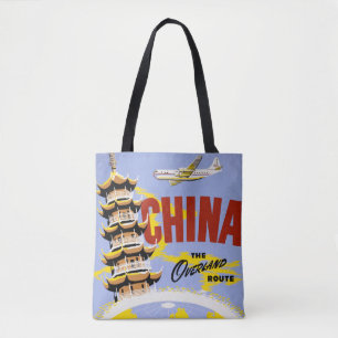Travel Poster For Northwest Orient Airlines Tote Bag