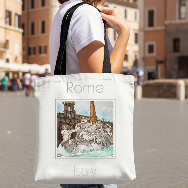 Travel Poster for Rome Italy Tote Bag (Creator Uploaded)