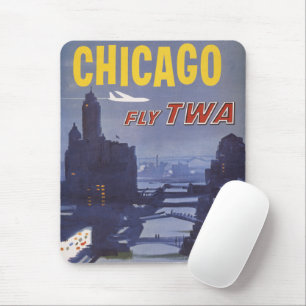 Travel Poster For Trans World Airlines Flights Mouse Mat