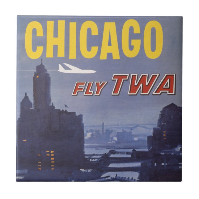 Travel Poster For Trans World Airlines Flights Tile (Front)