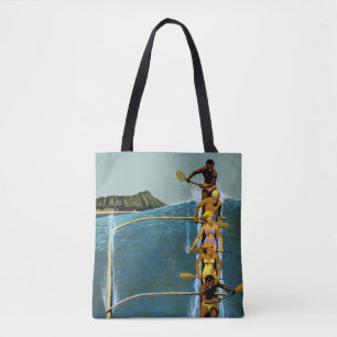 Travel Poster For United Air Lines To Hawaii Tote Bag