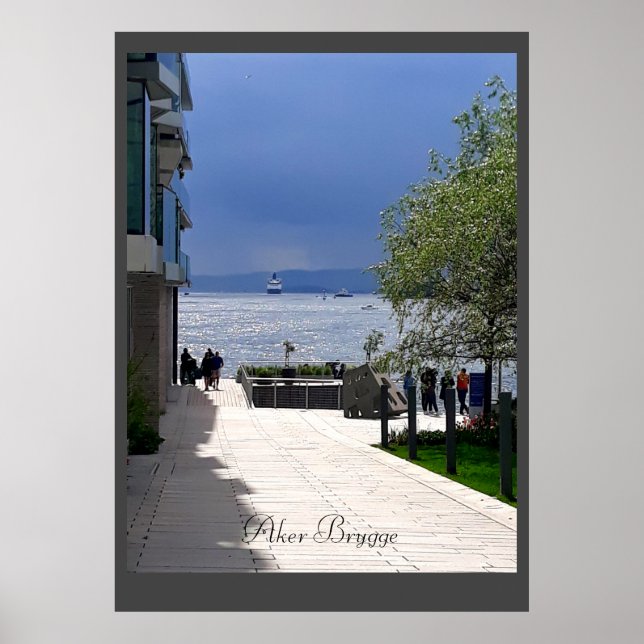 Travel Poster from Oslo, Norway (Front)