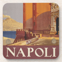 Travel Poster Of Vesuvius And The Bay Of Naples