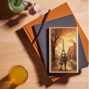 Travel Poster, Romance in Paris customisable Holiday Postcard