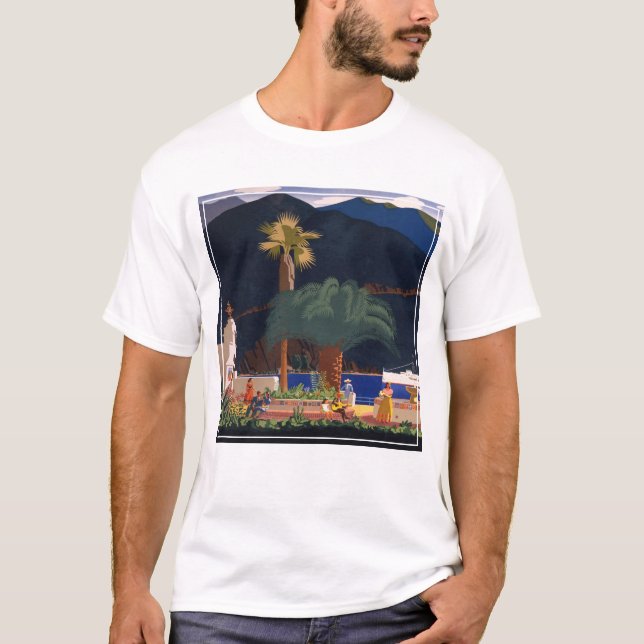 Travel Poster - Santa Catalina Island, California T-Shirt (Front)