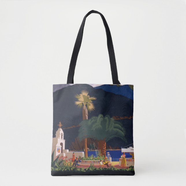Travel Poster - Santa Catalina Island, California Tote Bag (Front)