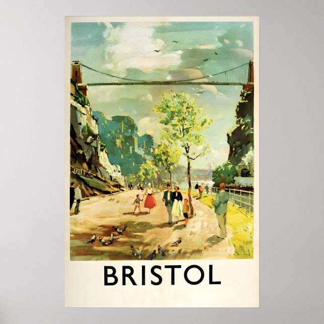 Travel Poster UK Bristol, England. British (Front)