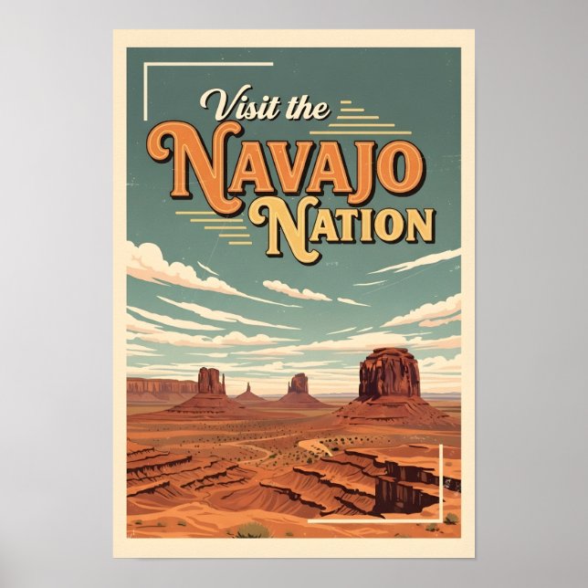 Travel Poster Vintage Navajo Nation  (Front)