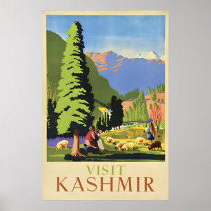Travel Poster Visit Kashmir
