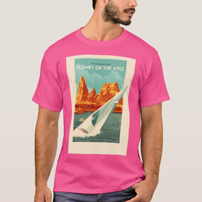 Travel Posters - The Forbidden Zone Planet Of The  T-Shirt (Front)
